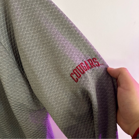 Champion Washington State University Cougars Head Quarter Zip Men’s XL Grey Red - Picture 5 of 6